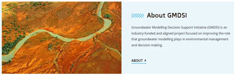 About GMDSI — the Groundwater Modelling Decision Support Initiative, an industry-funded and aligned project focused on improving the role that groundwater modelling plays in environmental management and decision making.
